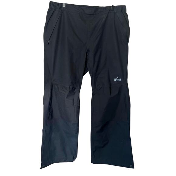 REI CoOp Women's or Men's Gore-tex Rain Pants in Black sz Large Short - Picture 1 of 9